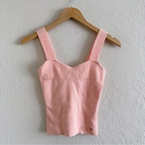 Guess Sacha Mix Peach Pink Tank Top Size M
